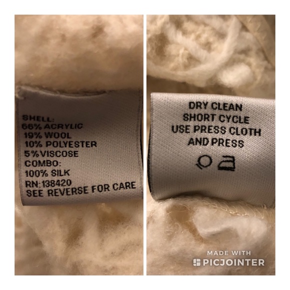 Sleeveless Sweater Jacket Creme NWT Per Se sz 8 - Picture 8 of 8